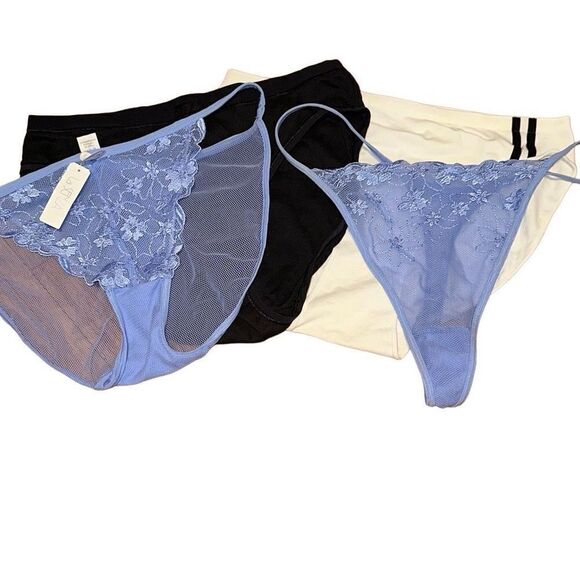 NWT La Senza XL Underwear And xtra panties, thong, high leg brief lace, no show - Picture 4 of 4